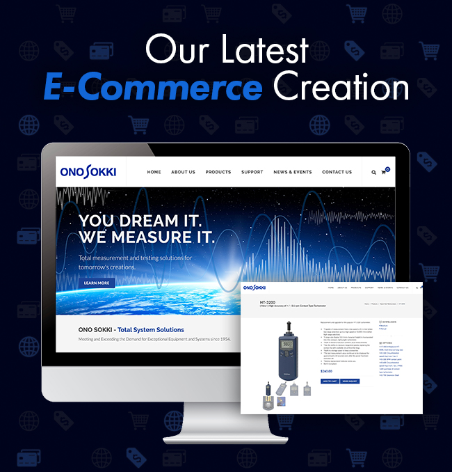 Ono Sokki E-Commerce Website Sample