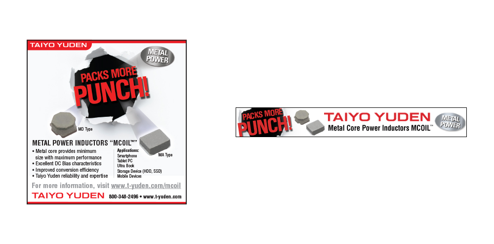 Taiyo Yuden Print & Digital Ads