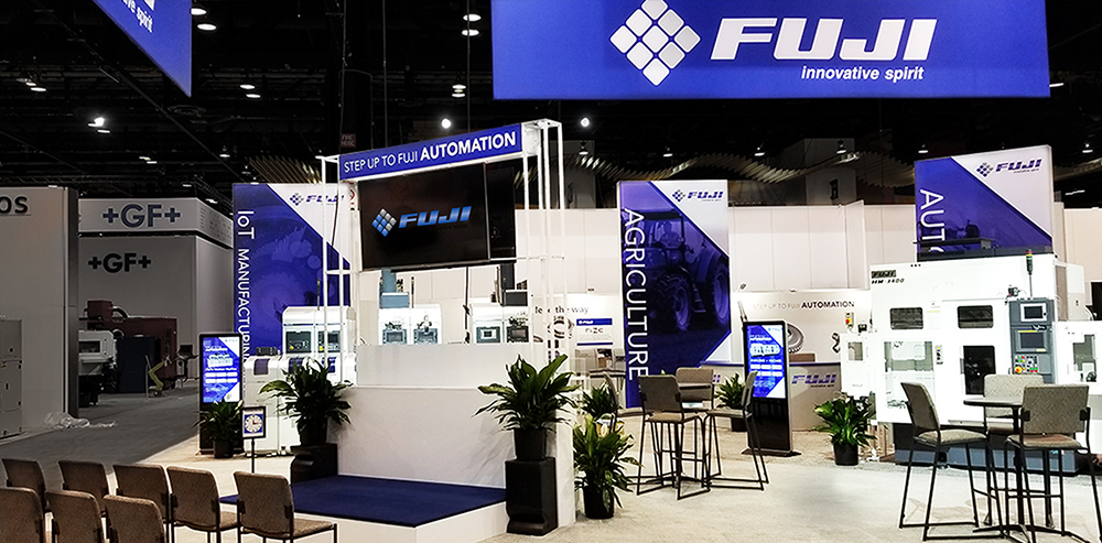 Fuji Machine Trade Show Exhibit Angle 2