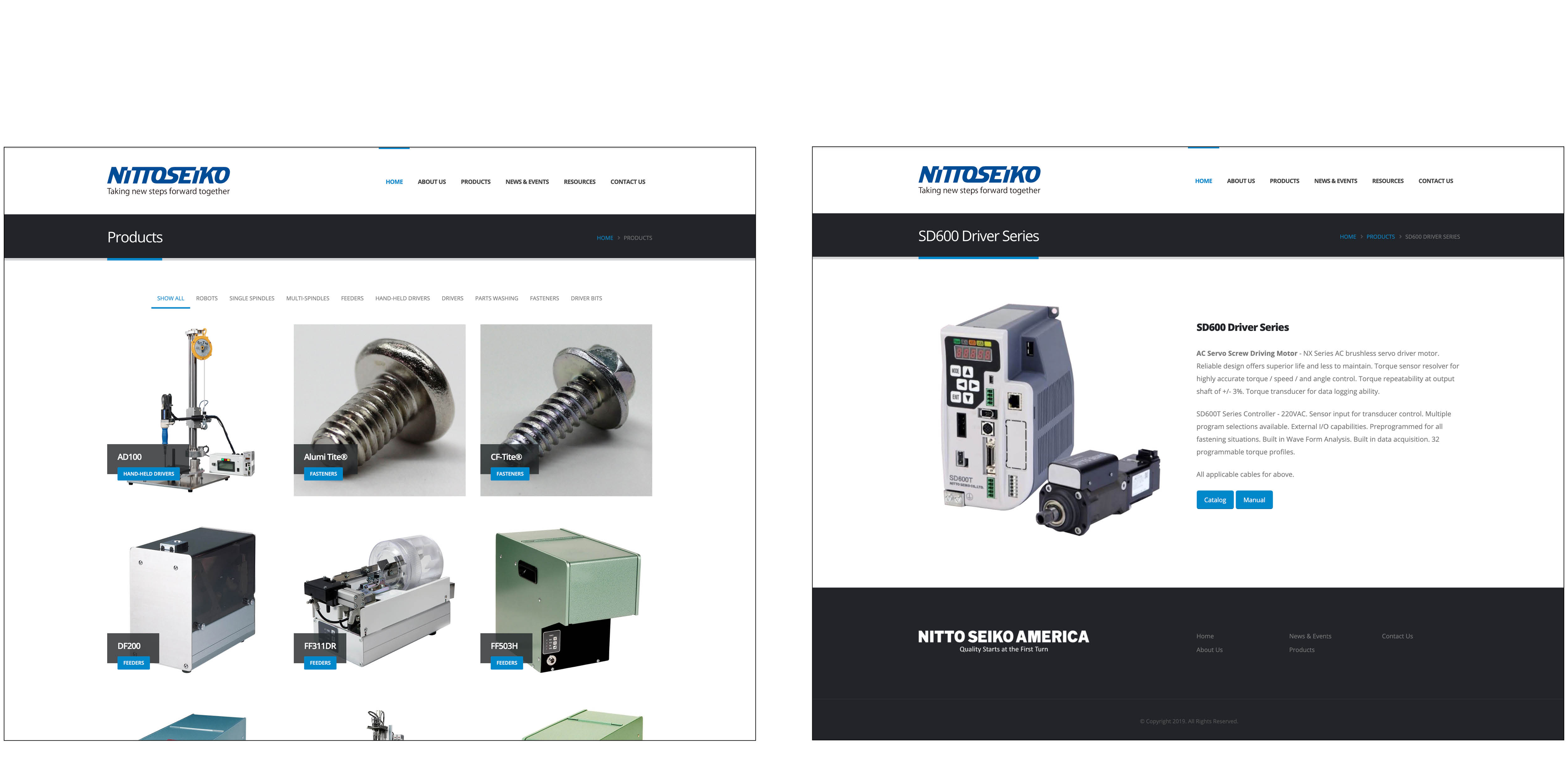 Nitto Seiko website